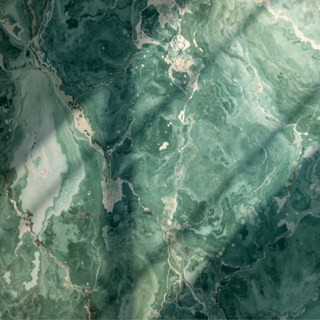 Carrelage effet marbre vert veiné
