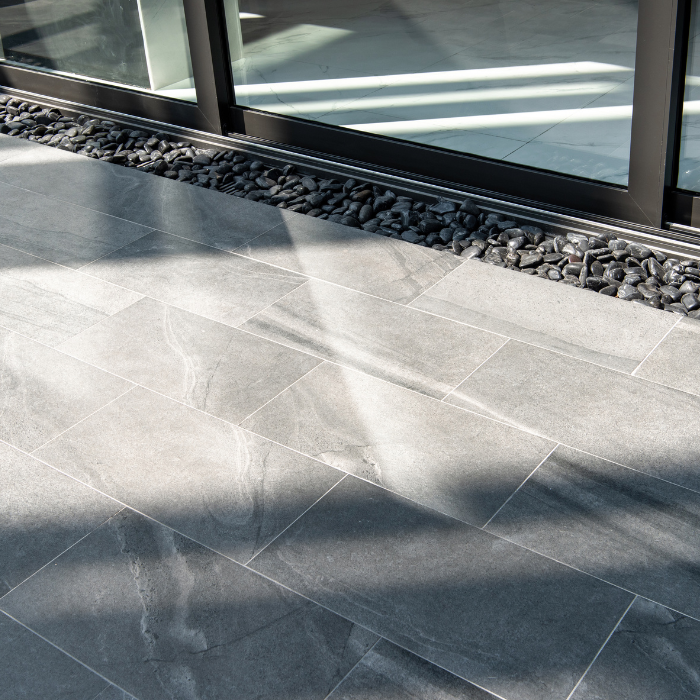 Carrelage de terrasse posé sur chape